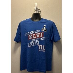 Vintage New York Giants 2012 Super‎ Bowl XLVI Champions Shirt Size XL Large